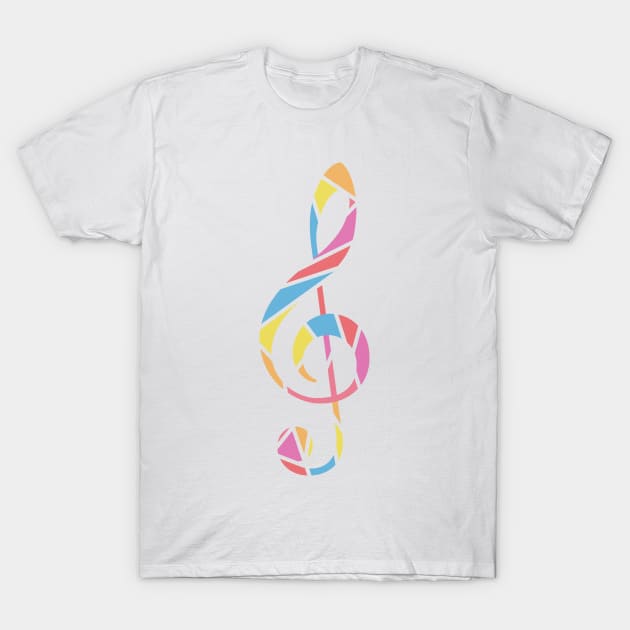 Treble Clef T-Shirt by kirstiedesign